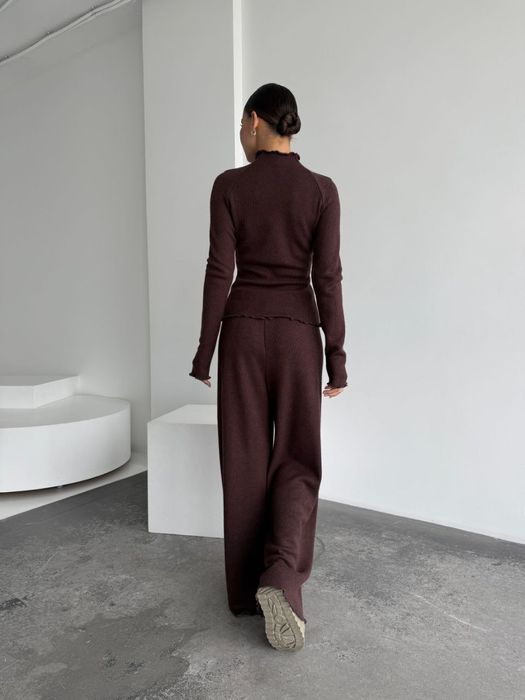 Тренд Жіночий Костюм Ангога Альпака Юкон Шоколад