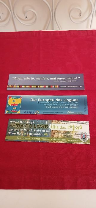 Marcadores de livros, novos
