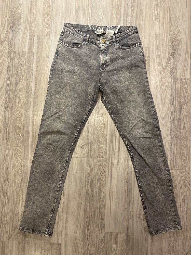 szare spodnie skinny 170