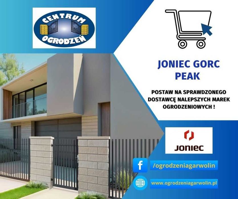 Joniec Horizon eco, bloczek, daszek, ogrodzenie modułowe, transport