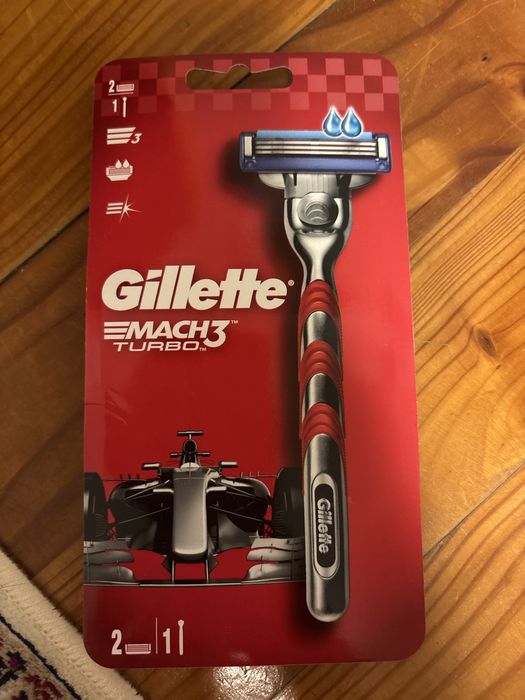 Gillette Mach3 Turbo, rączka, 1 szt. + ostrza wymienne, 2 szt.