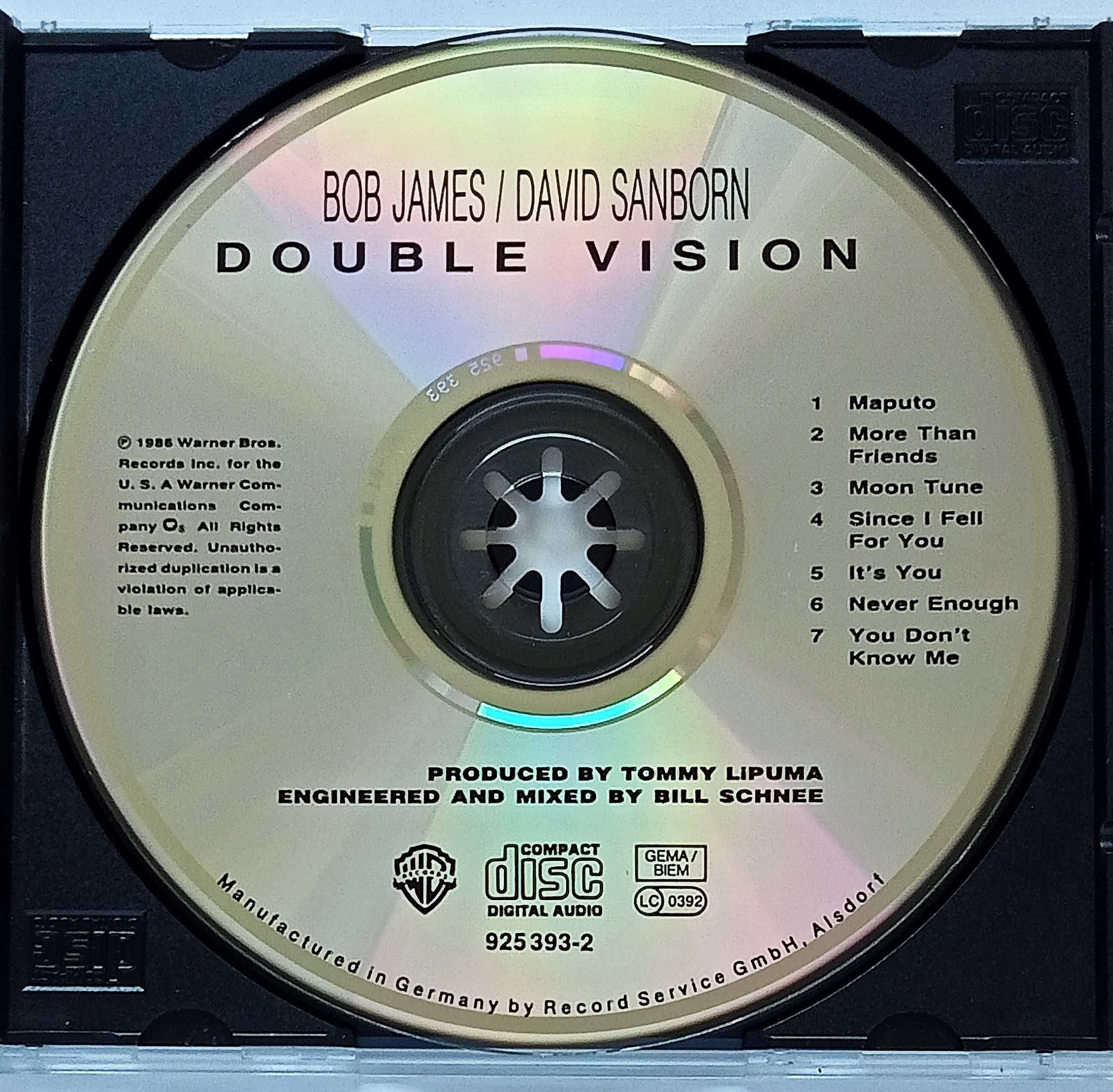 Bob James/David Sanborn–Double Vision CD, stare wydanie niemieckie !