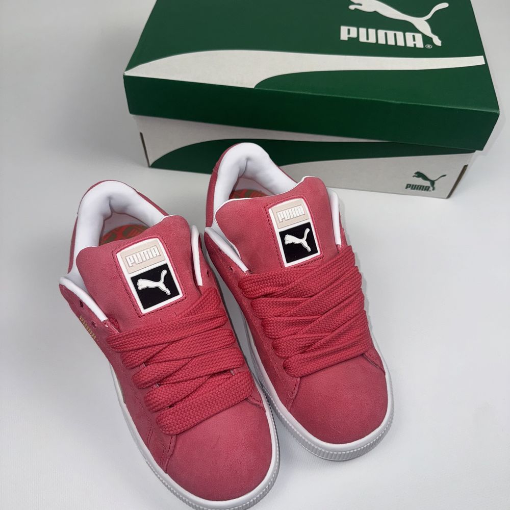 ОРИГІНАЛ! Puma suede XL розеві + додаткові шнурки