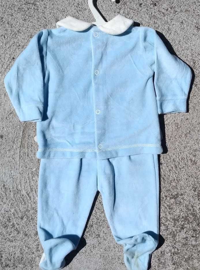 Babygrow conjunto 2 peças  com bordado patchwork