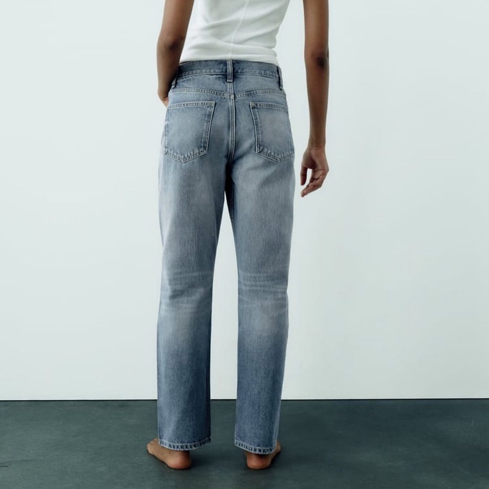 Штани джинси сині прямі жіночі Zara оригінал