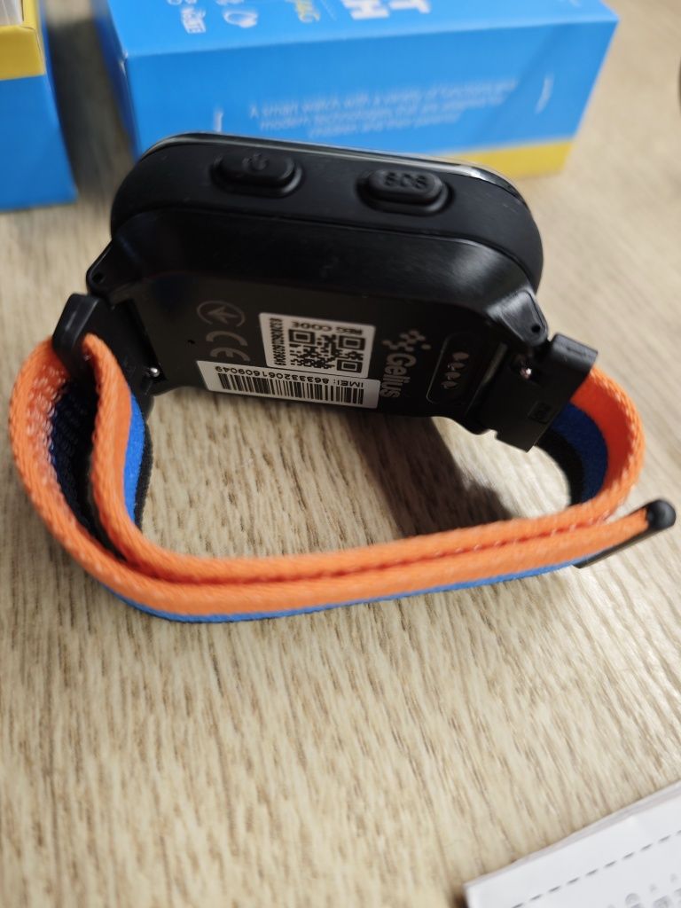 Дитячий смарт годинник Gelius GP-PK008 (Rainbow) з GPS/4G Black