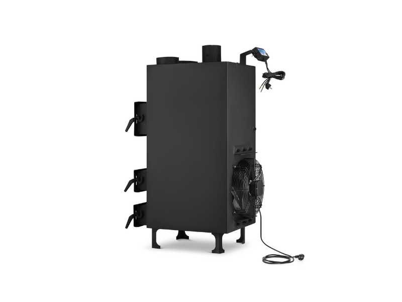Piec nadmuchowy z nadmuchem dmuchawa HIGHER PN3 o mocy 25 kW ECODESIGN