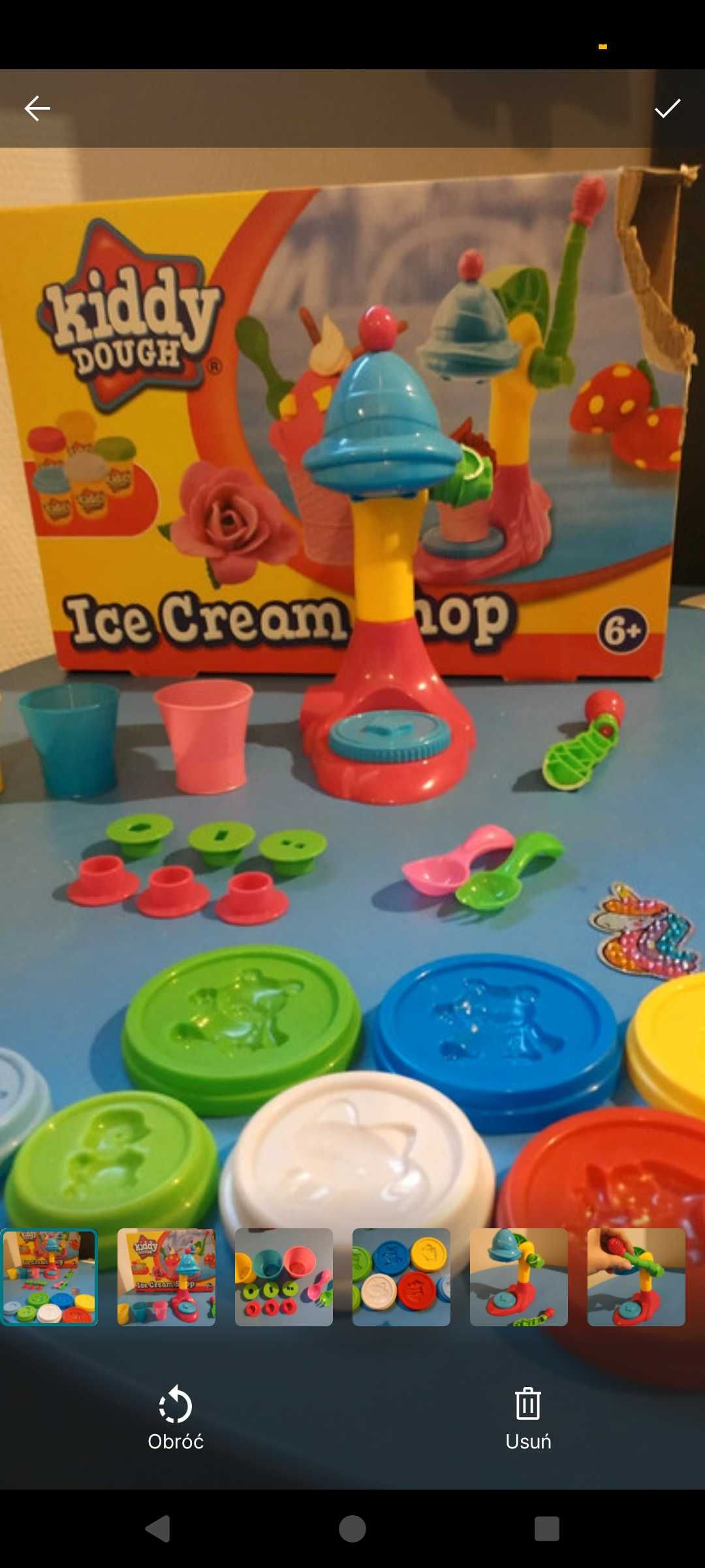 Zestaw do ciastoliny jak Play doh lodziarnia lody