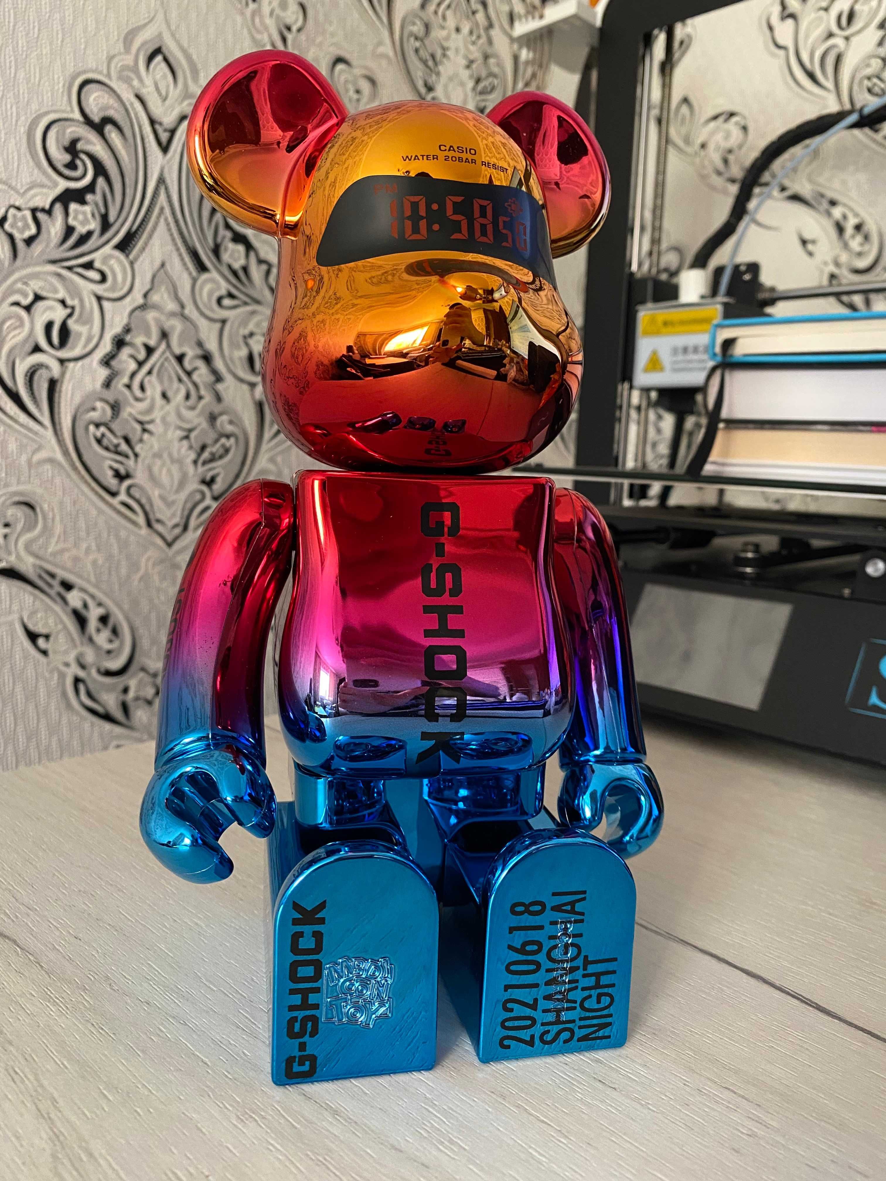 Bearbrick CASIO G-SHOCK 28 cm (бірбік) колекційна іграшка бирбрик