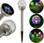 Lampa solarna ogrodowa RGB kolorowa dekoracja ozdoba 1szt