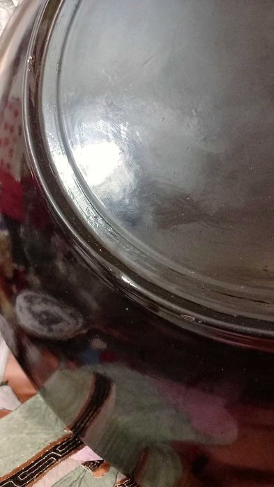 Disponível, Antiga e grande placa Porcelana Chinesa, Família Negra,