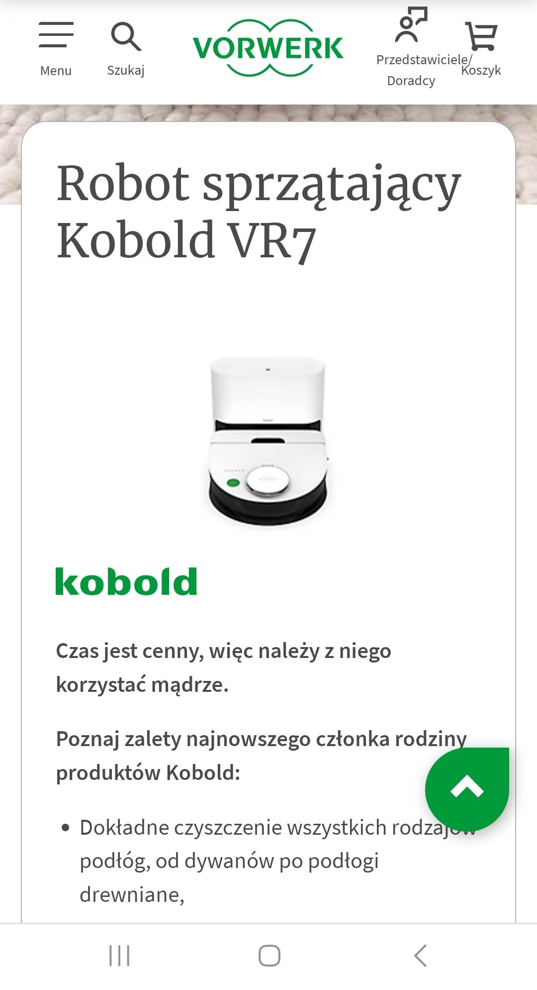 Robot Kobold VR7 Vorwerk