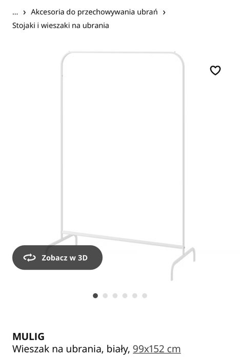 Wieszaki Ikea Mulig 25 szt