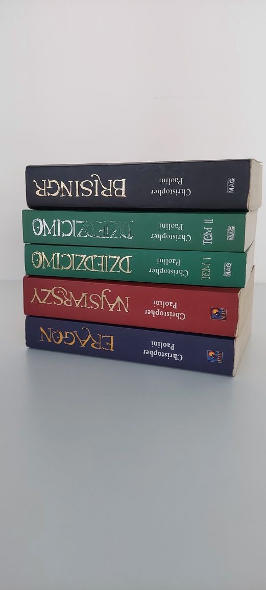 Seria Eragon 5 książek Christopher Paolini Dziedzictwo Najstarszy