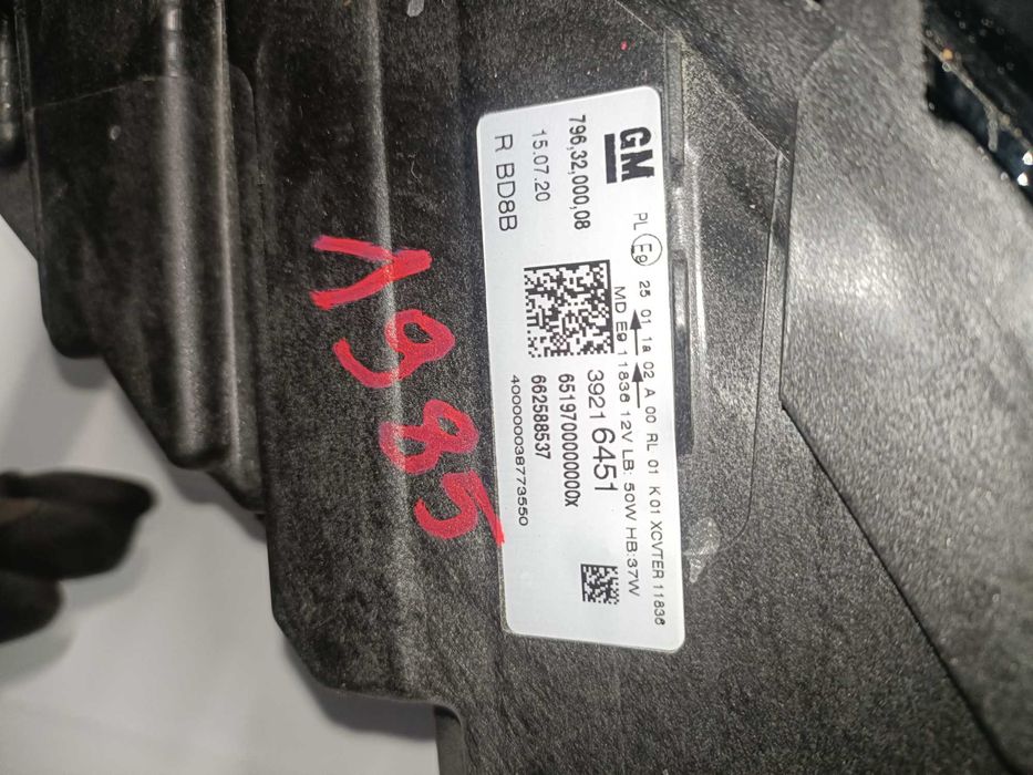 Opel Astra K V Lampa Led przód prawa