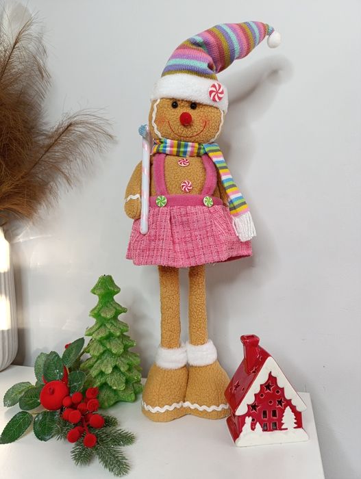 Duża figurka Pani Piernik ozdoba świąteczna