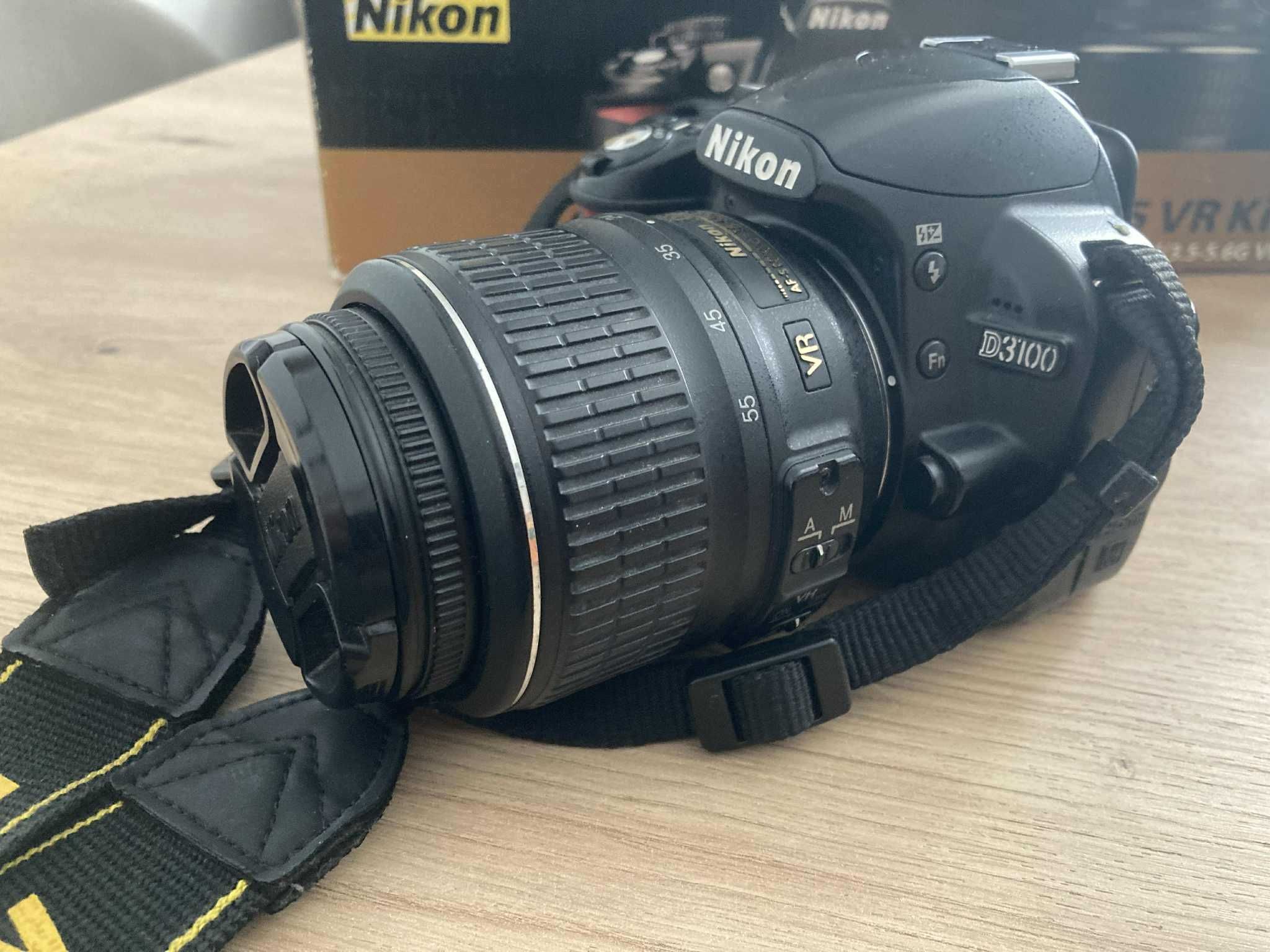 Nikon D3100 - cały zestaw - 100% sprawny - idealny