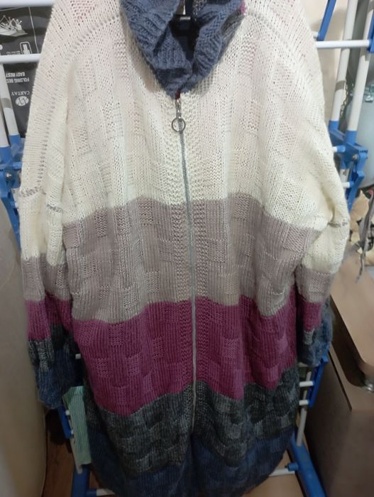 Кардиган оверсайз,ручная вязка ,