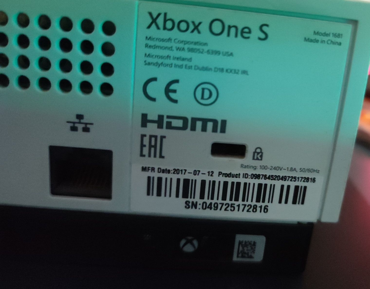 Xbox one s 500gb +5 gier