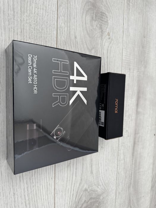 Відеореєстратор 70mai Dash Cam 4K A810+задня камера+парк.кабель