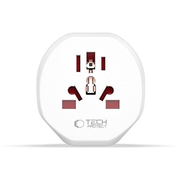 Tech-Protect Universal Travel Adapter From Eu White