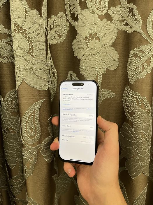 Iphone 15 Pro, 128 GB, Neverlock, 96% Акб, отличное состояние
