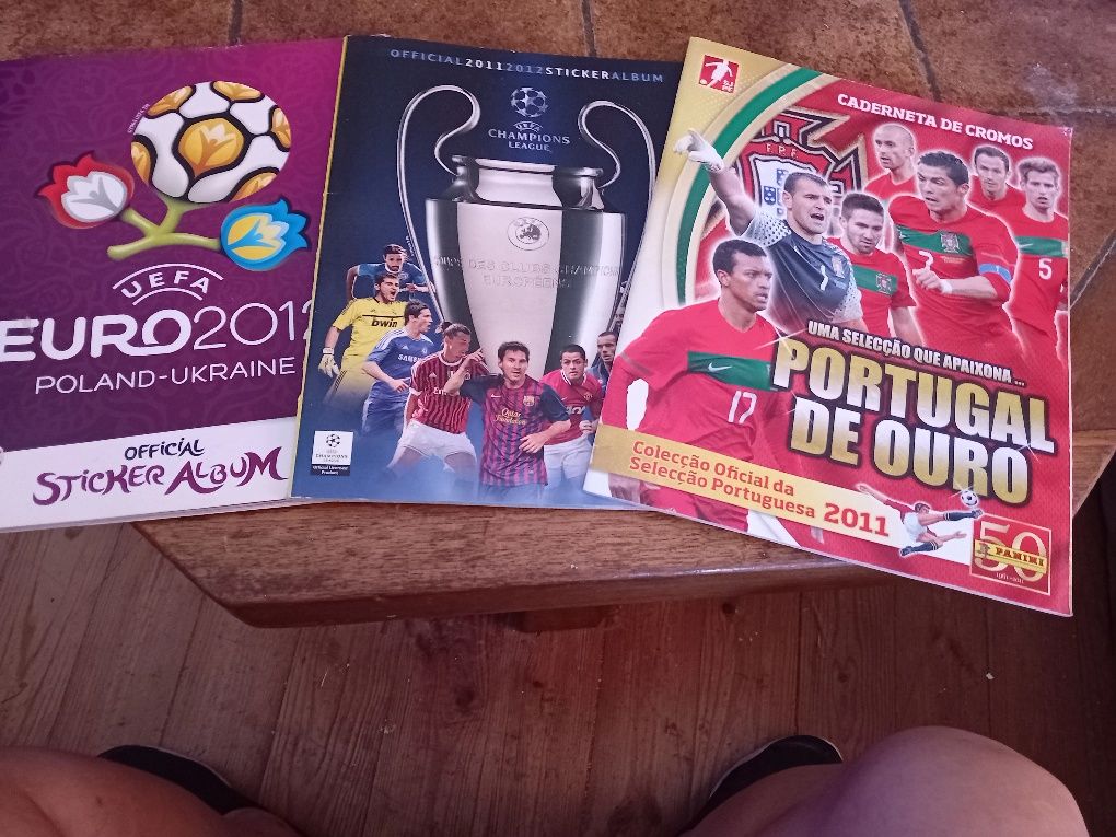 Cadernetas futebol, Portugal ouro + euro 2012 +  champions league 2011