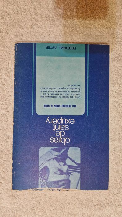 Livro "Um Sentido para a Vida", de Saint Exupéry