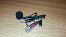 Mikrofon - Mini Jack Audio - Różowy