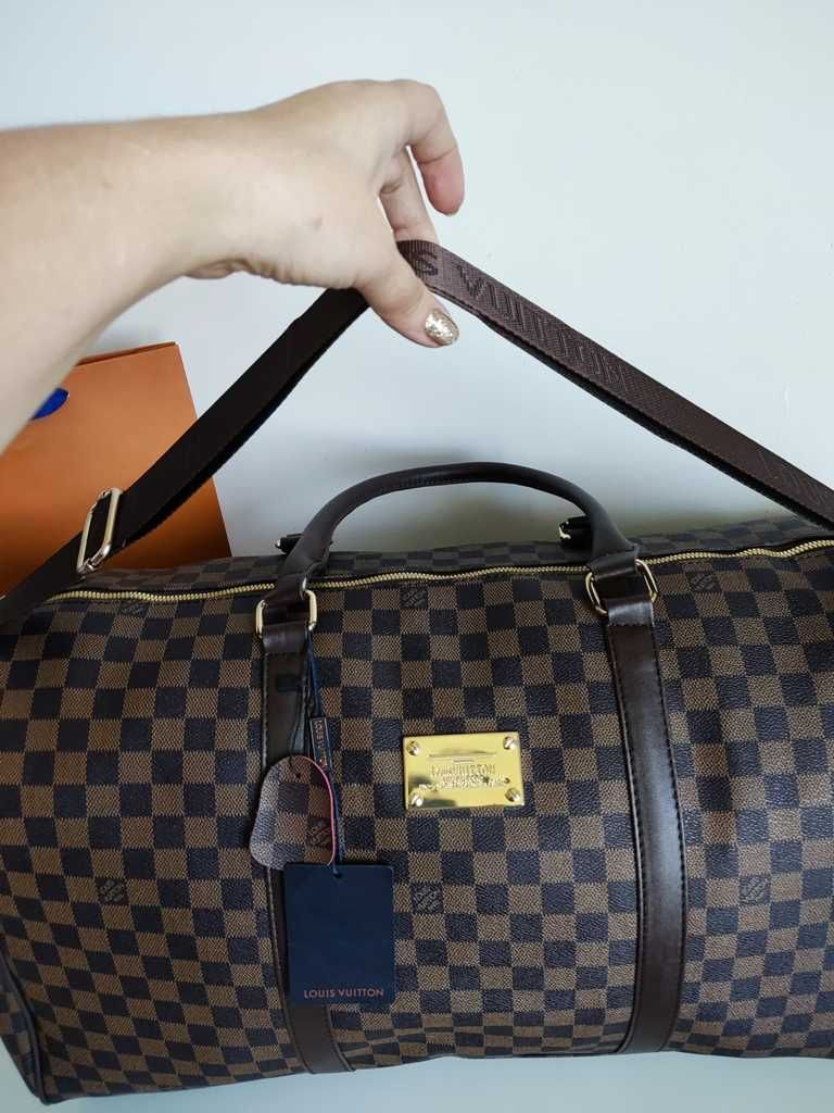 Louis Vuitton Torba podróżna, na siłownię, weekendowa, skóra 88-43