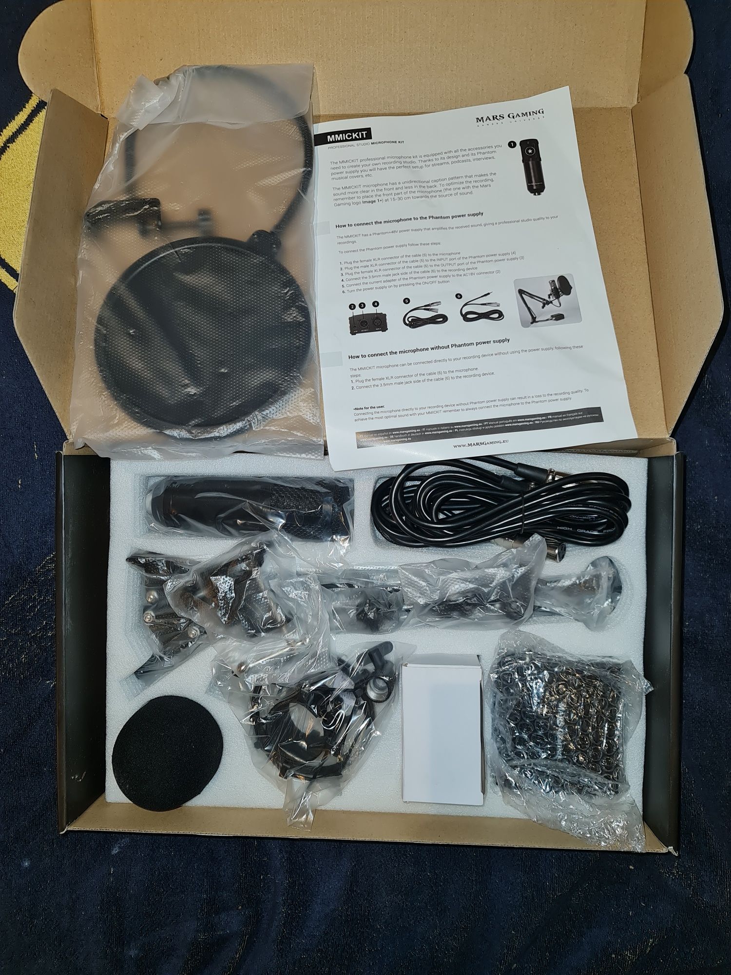 Microfone Profissional Mars Gaming 7 em 1