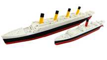 Zestaw - RMS Titanic 345 i RMS Carpathia 220 - metalowe wstawki