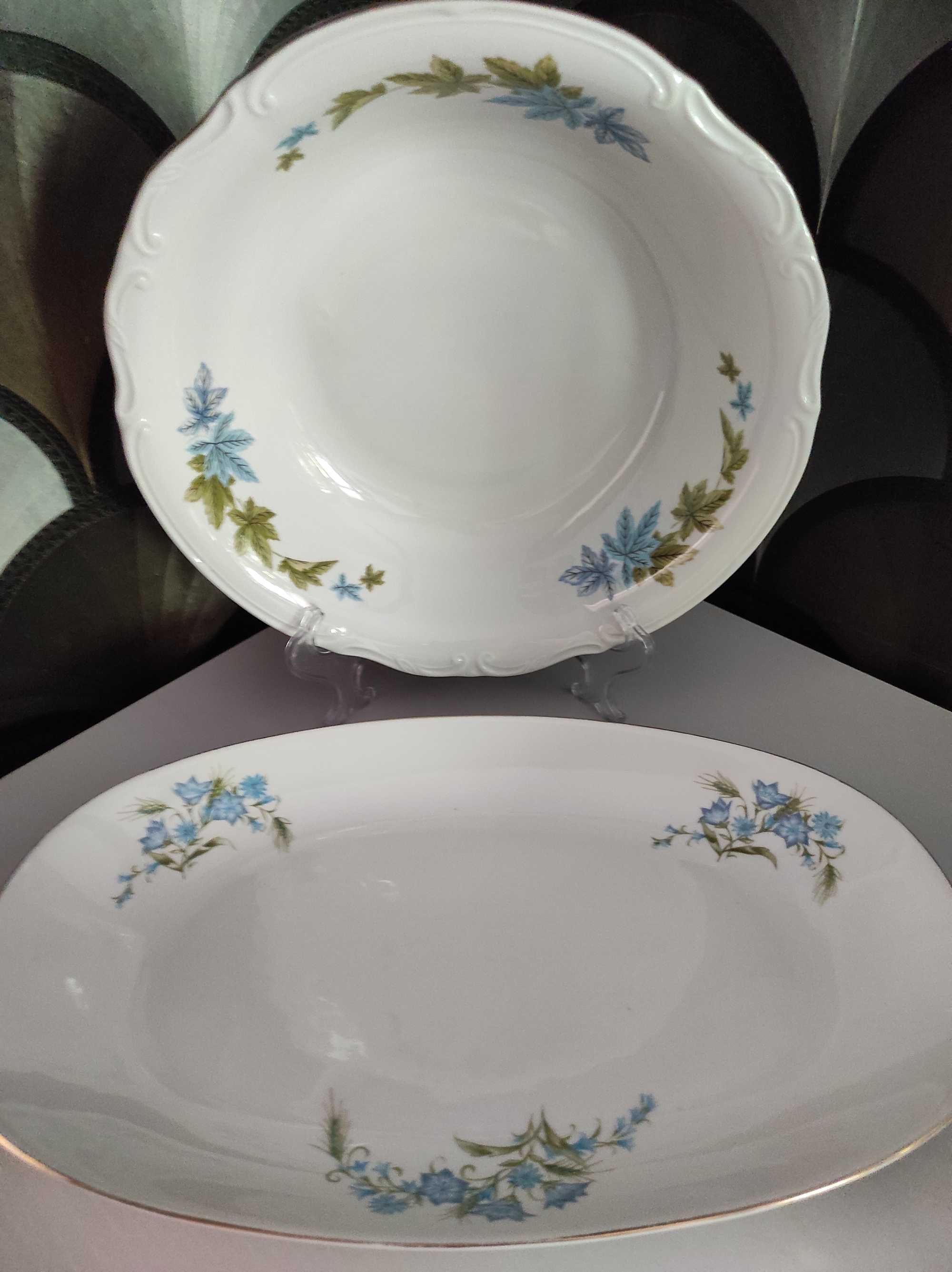 Salaterka duża, półmisek, porcelana Chodzież PRL