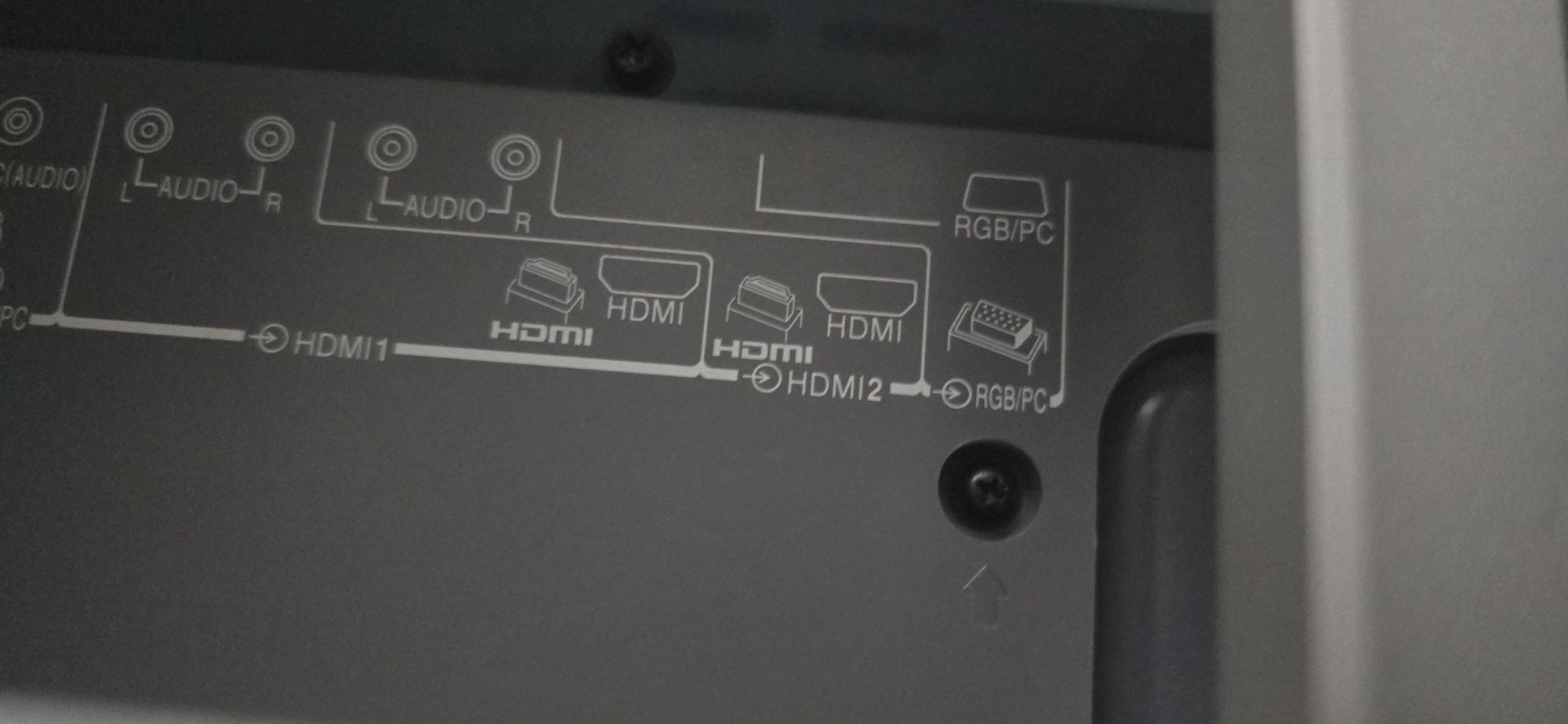 Tv + suporte de vidro