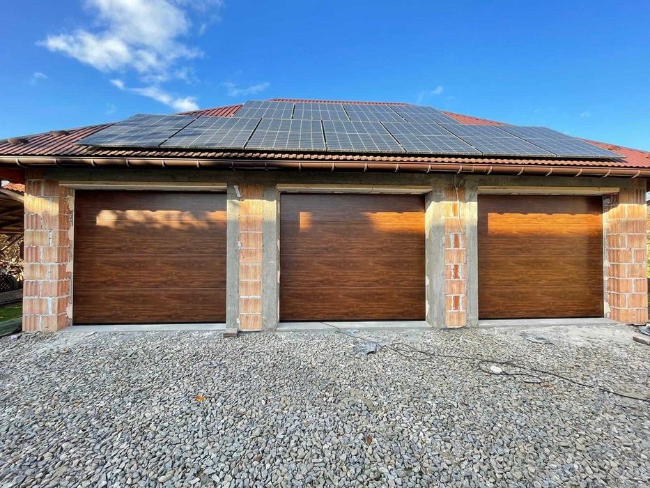 Brama garażowa złoty dąb 3000x2250