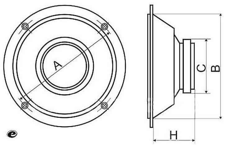 Głośnik basowy 10"  25cm DBS-G1002 8 Ohm 110W