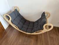 Bujak Zofia - XL - Drewno sosnowe woodforkids plus szara poduszka