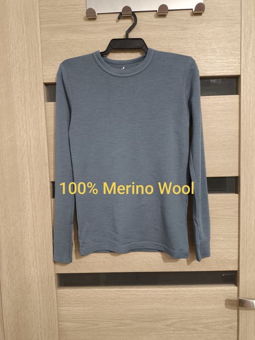 Reflex 134/140, Koszulka bluzka wełniana termiczna, Wool Wełna