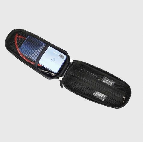 Torba Rowerowa Sakwa Etui Na Telefon Czarna