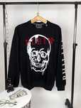 PHILIPP PLEIN мужской брендовый свитшот кофта реглан батник черынй