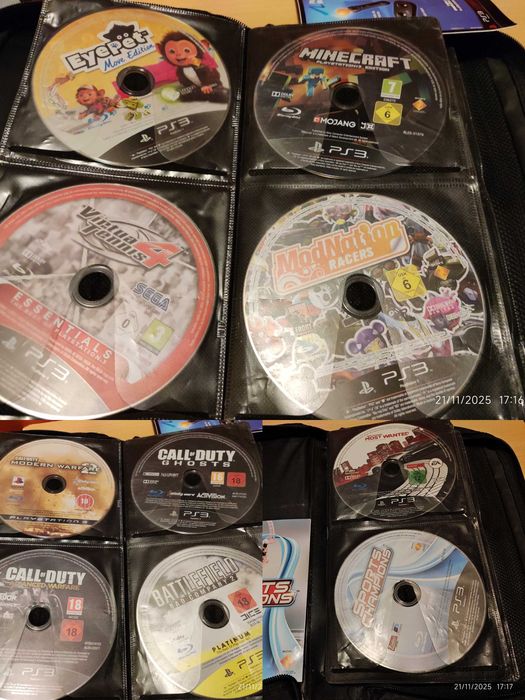 PS3 desbloqueado + comandos e Jogos físicos