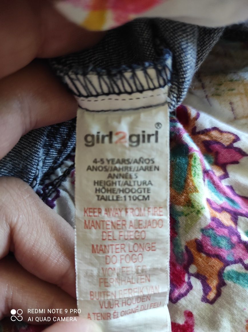 girl2girl джинсовое платье сарафан Ирландия 4-5лет (116см) НОВОЕ