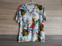 Kolorowy t-shirt damski M-L