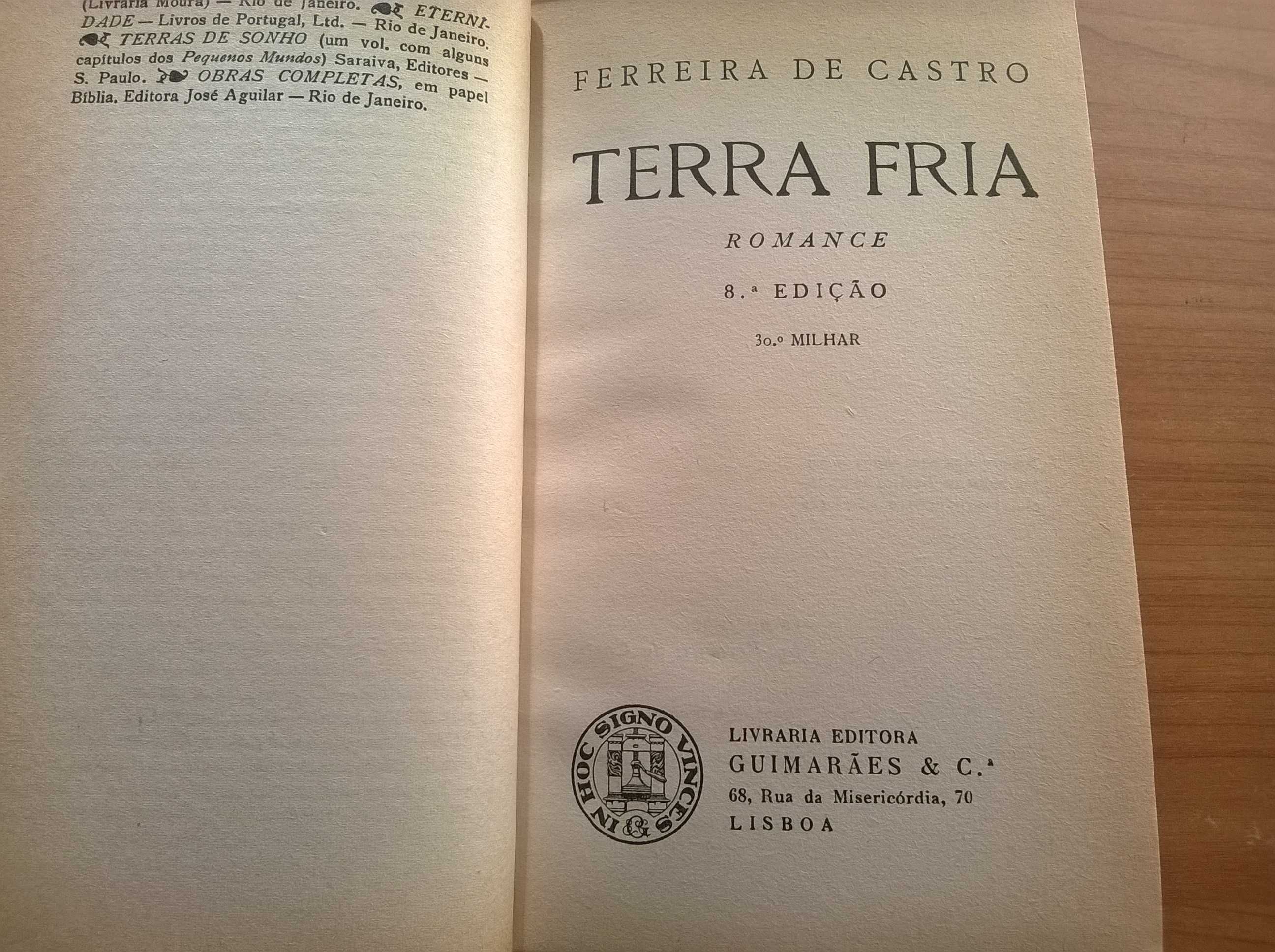 Terra Fria - Ferreira de Castro (portes grátis)