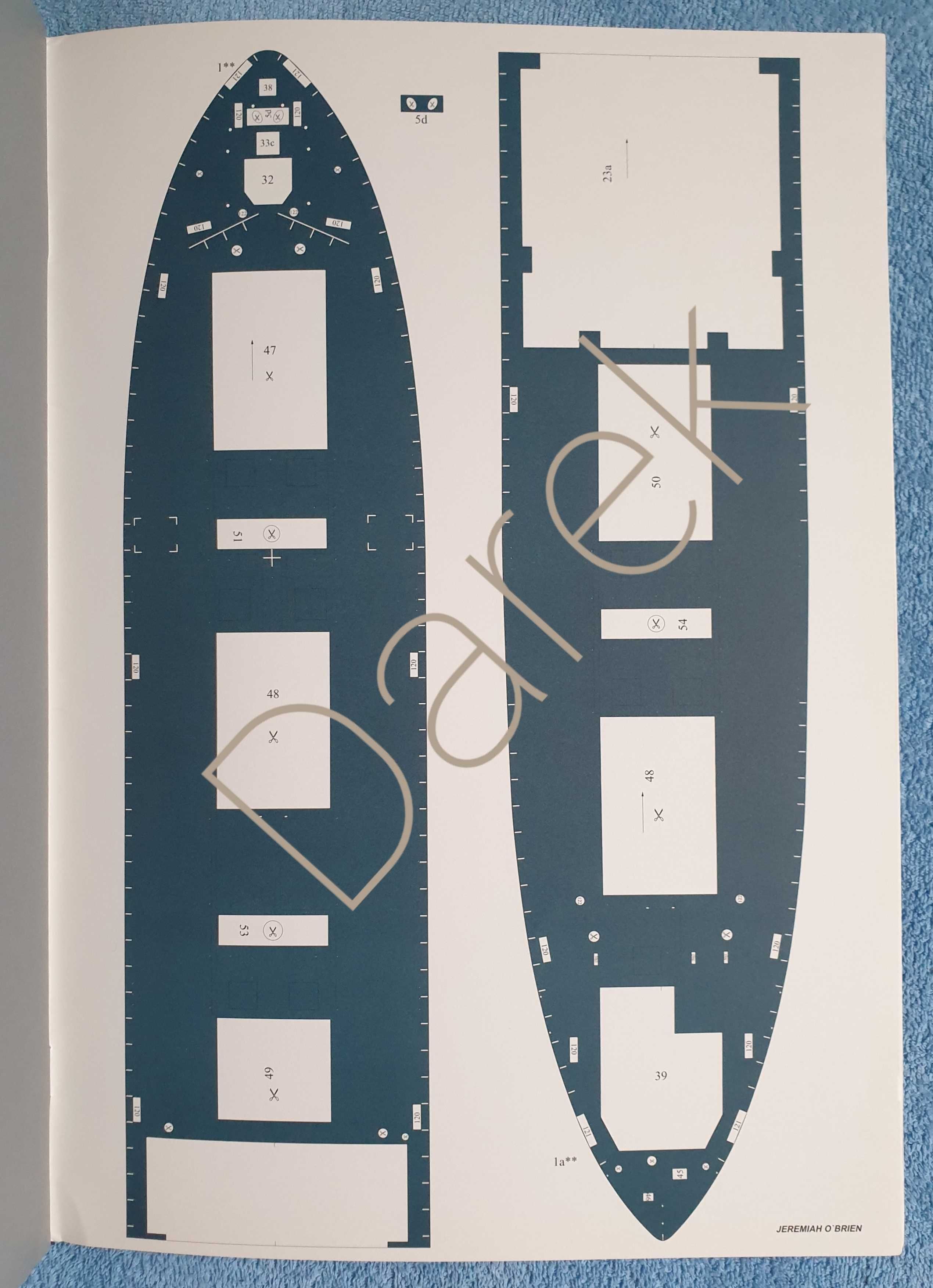 SS Jeremiah O'Brien i ORP Krakowiak Military Model kartonowy 3-4/2002