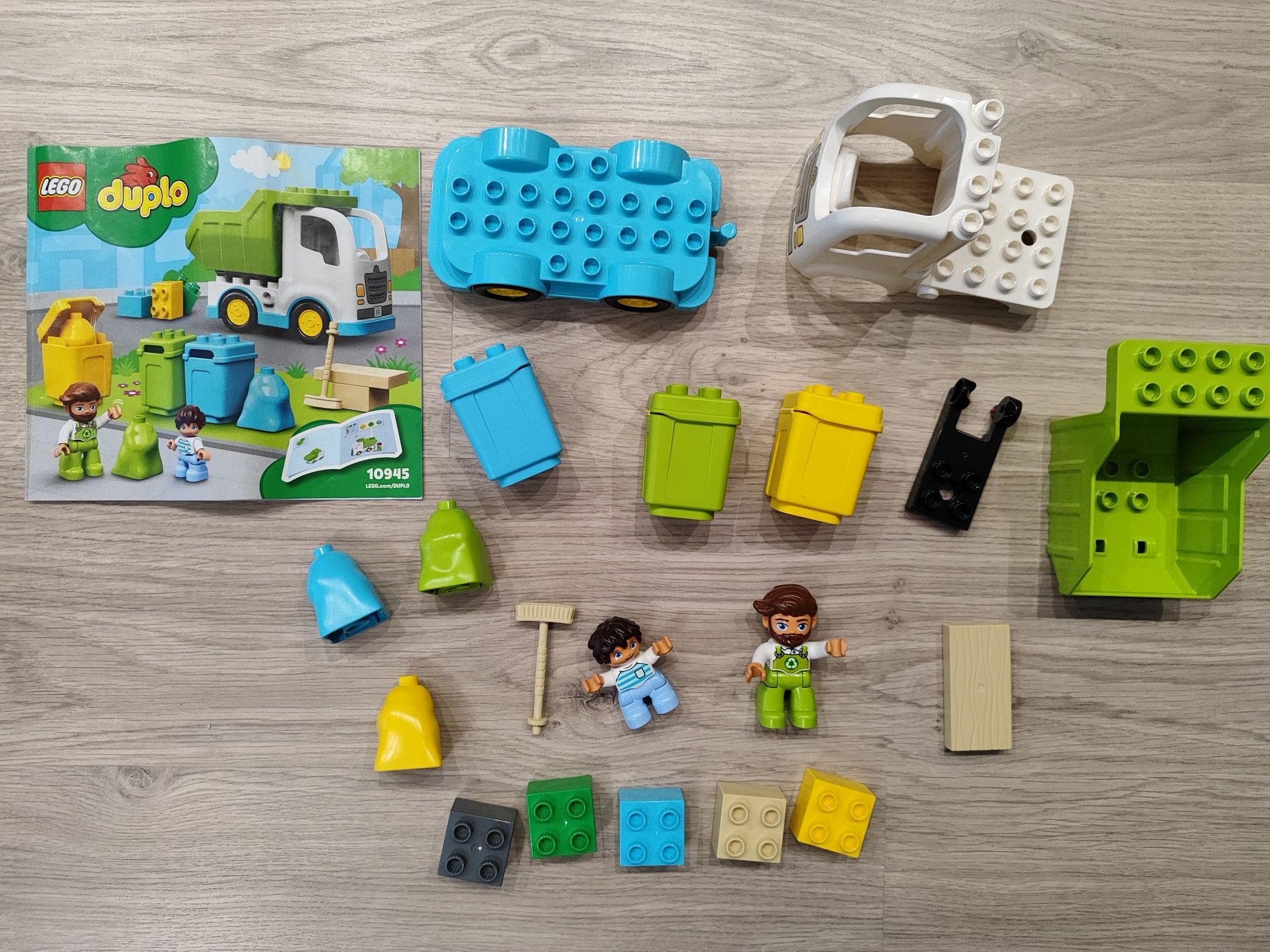 Klocki LEGO Duplo Śmieciarka i recykling