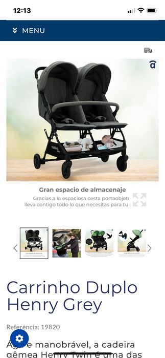 Carrinho Gémeos Asalvo