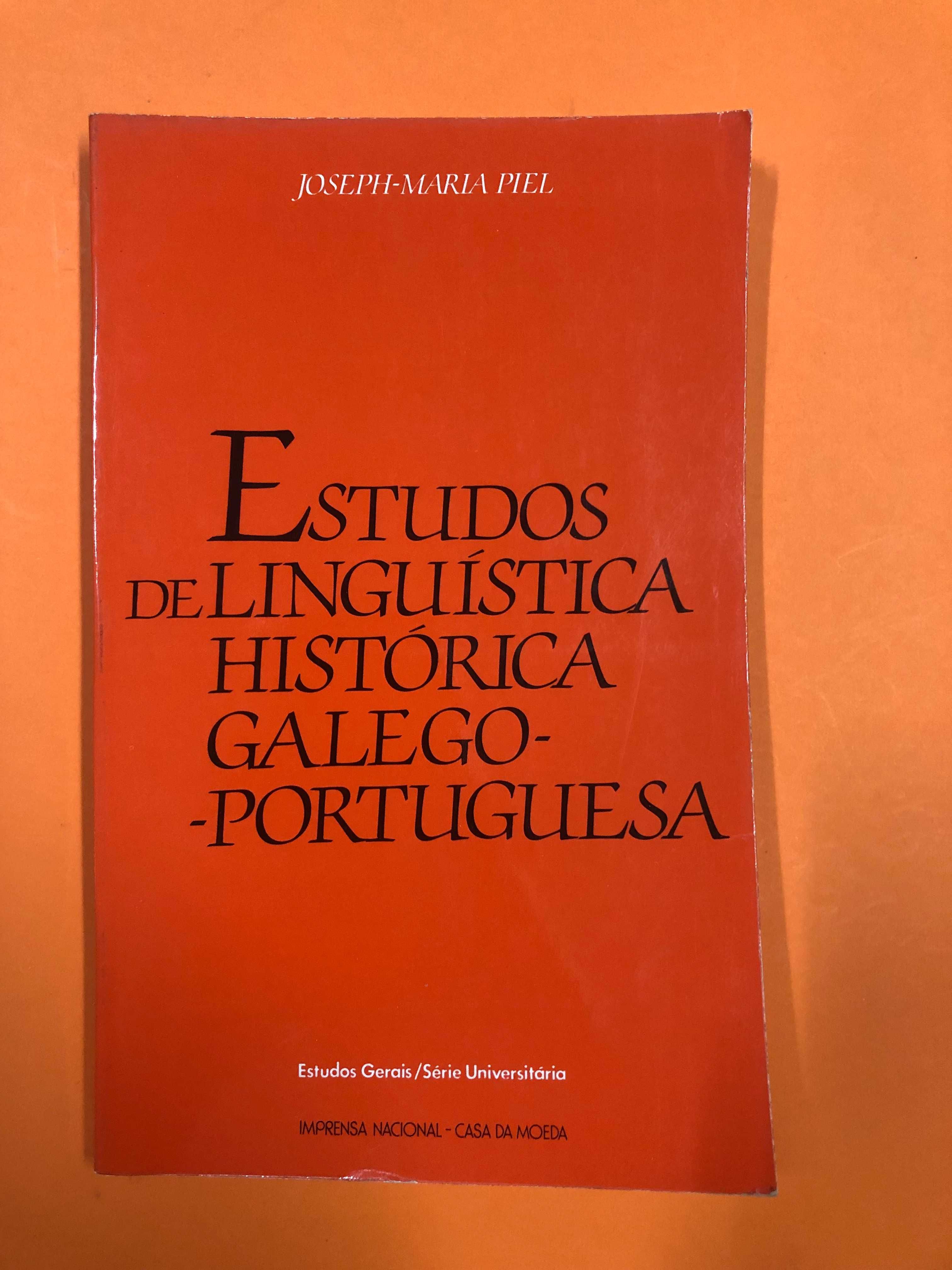 Estudos de Linguística Histórica Galego-Portuguesa - Joseph-Maria Piel