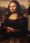 Szal z nadrukiem Mona Lisa