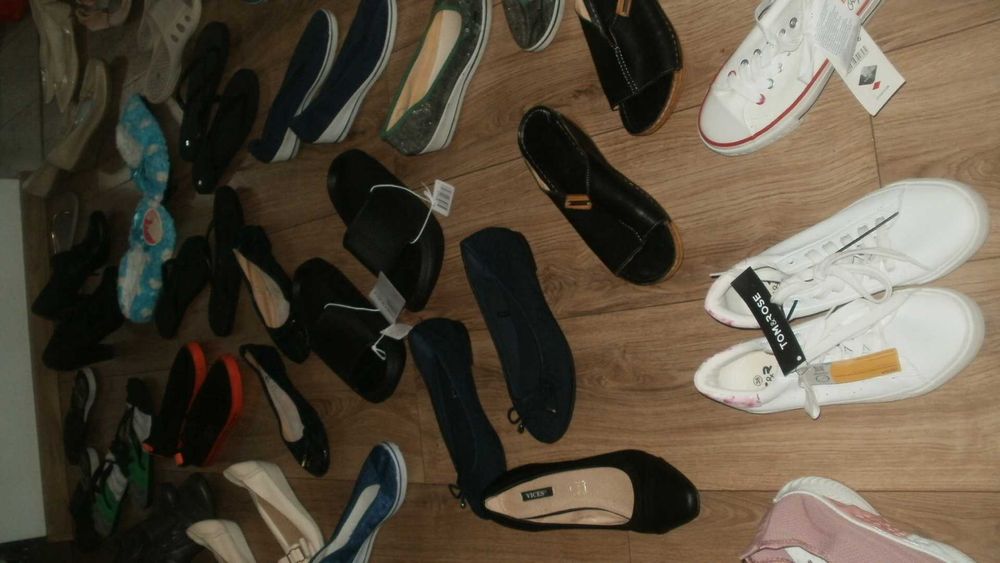 buty damskie, duży zestaw - nowe i używane